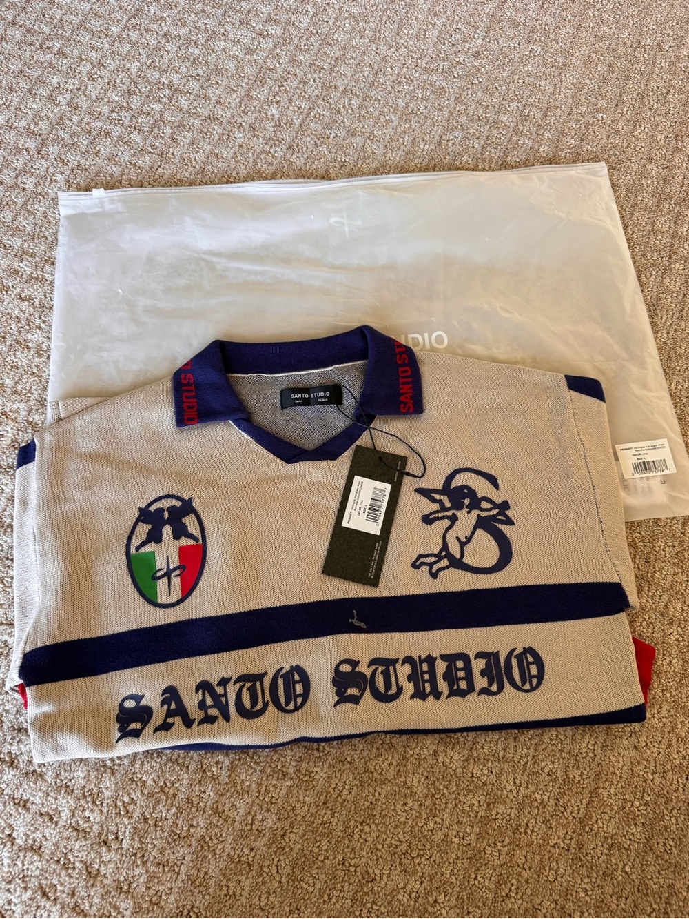 SANTO STUDIO OLD ENGLISH KNIT JERSEY
KHALIL ROUNDTREE EDITION SIZE SMALL